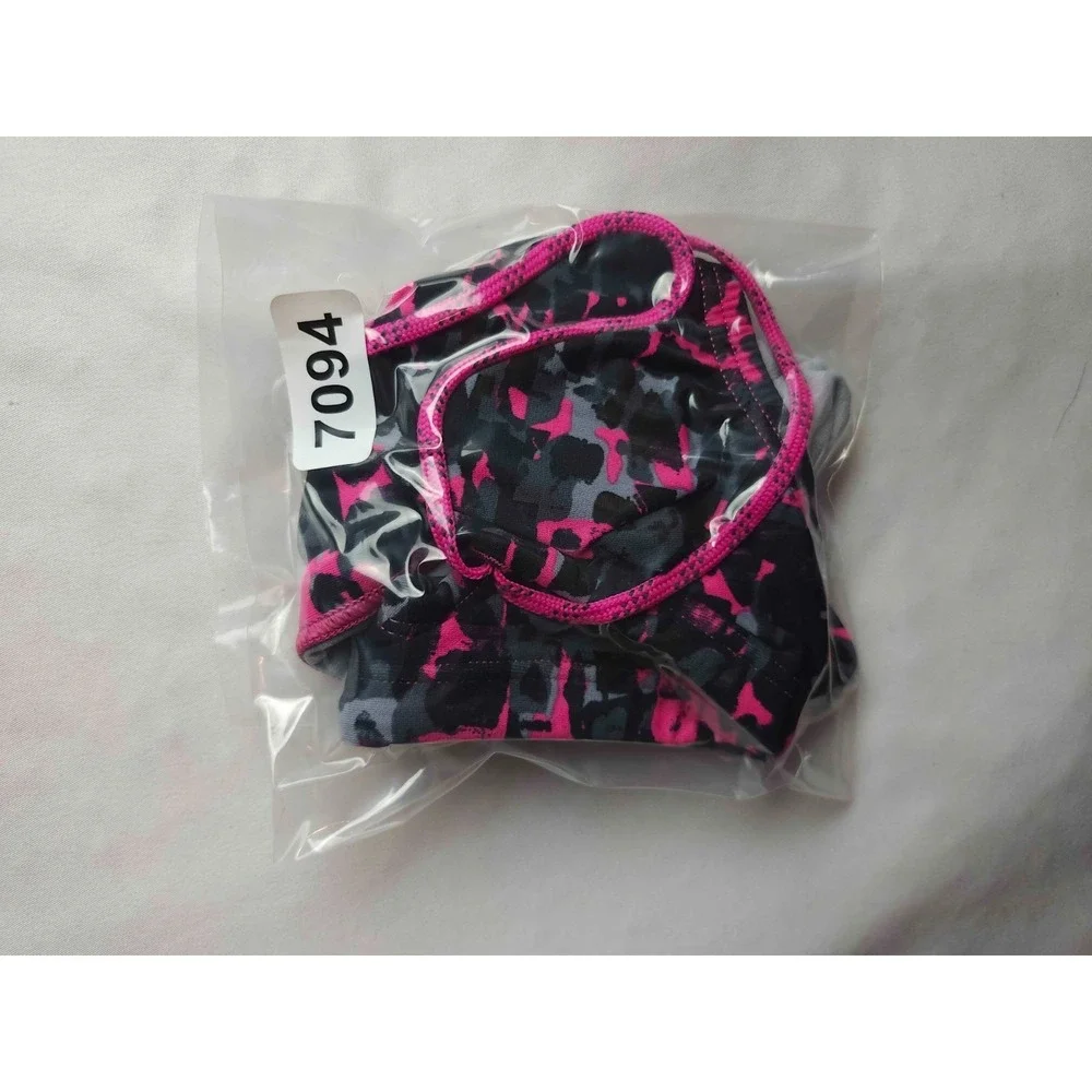 Speedo Endurance Lite Swim Bikini Bottoms Womens 6 Pink Black Camo Athletic NWT